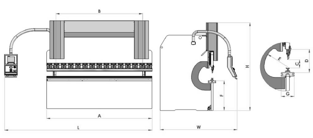 Power Bend PRO 2100 x 60 (4х осевой)